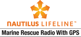 Nautilus LifeLine ist ein VHF marine rescue radio mit GPS