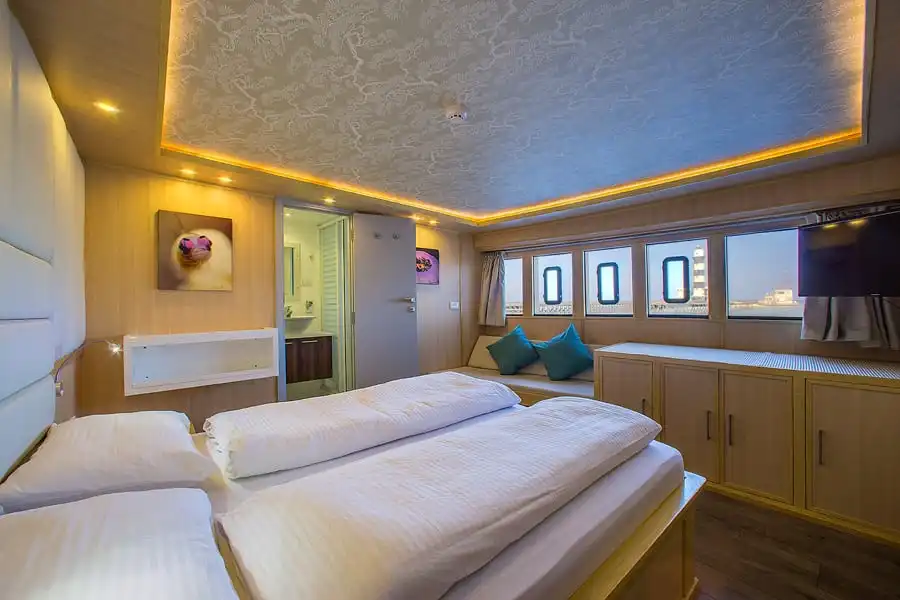 Tauchen im Luxus, Blue Planet Liveaboards, Kabinen, Rotes Meer,