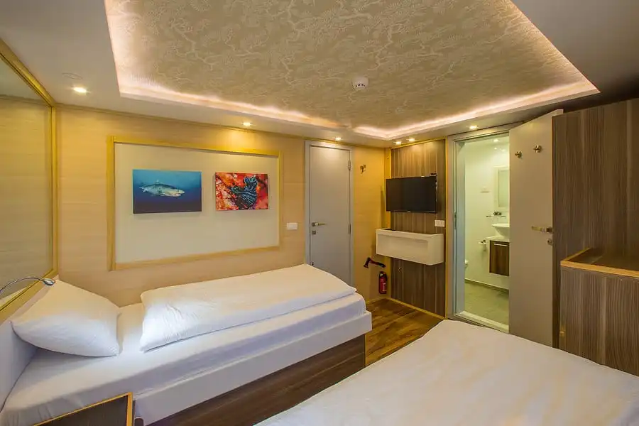 Tauchen im Luxus, Blue Planet Liveaboards, Kabinen, Rotes Meer,